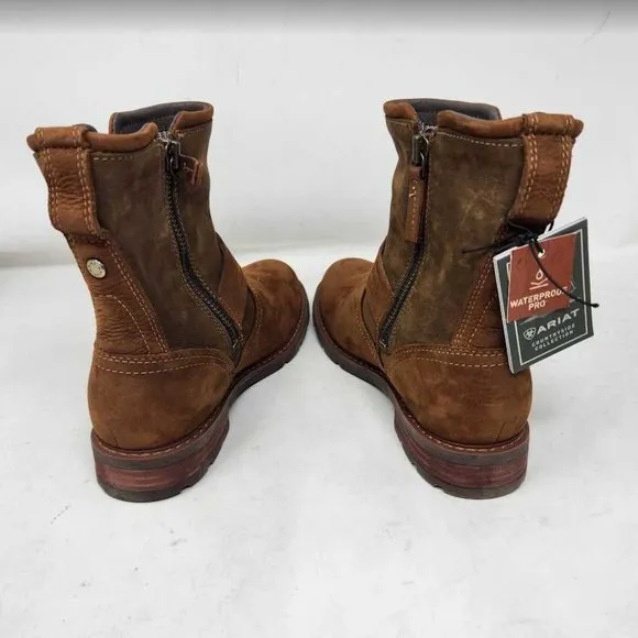 Women's 6.5 Ariat Savannah H20 suede western boots Roasted Toffee