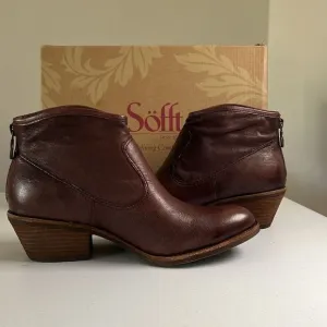 Women's Brown Leather Ankle Boots