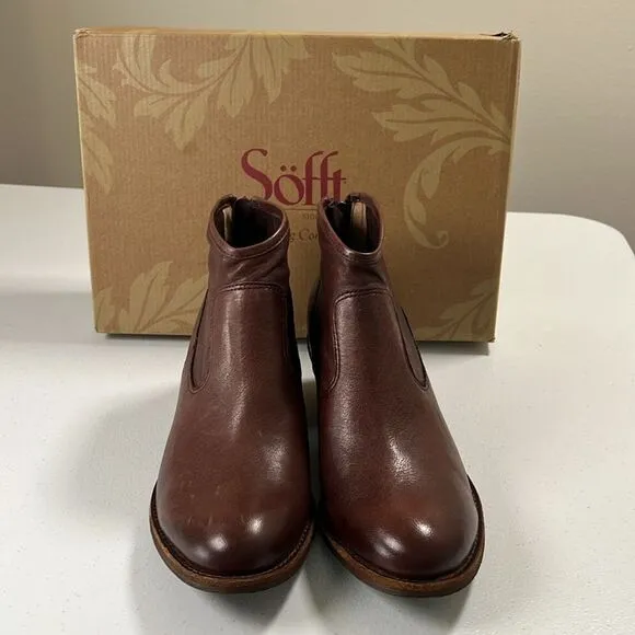 Women's Brown Leather Ankle Boots