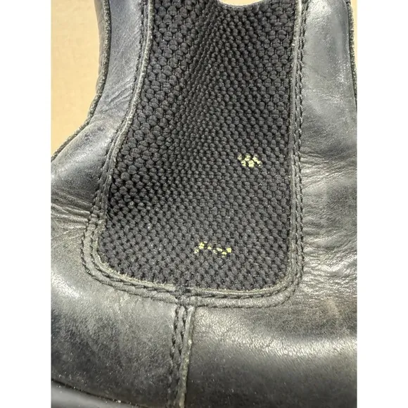 Womens Dr. Martens LEONORE 2976 Faux Fur Lined Black Chelsea Boots Size 7