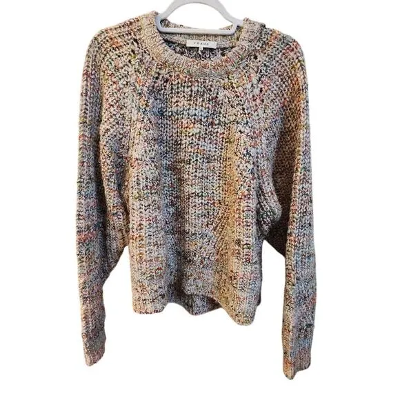 Women's FRAME Colorful Marl Sweater Size XL