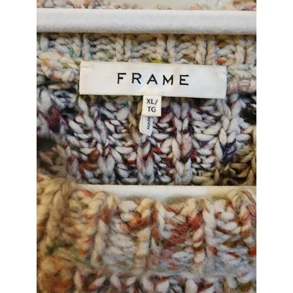 Women's FRAME Colorful Marl Sweater Size XL