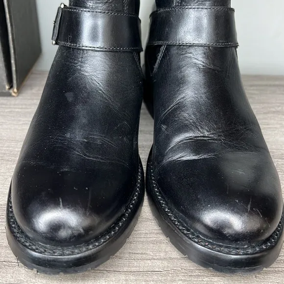 Women’s Frye Natalie engineer Short Leather Boots size 7 with box