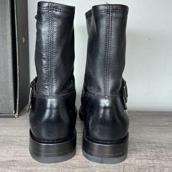 Women’s Frye Natalie engineer Short Leather Boots size 7 with box