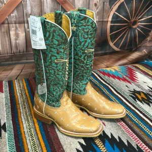 Women's Tin Haul &quot;PRINCE OF PEACE&quot; Brown Square Toe Boots