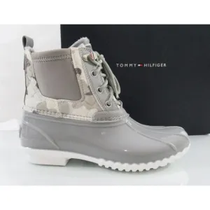 Women's Tommy Hilfiger Hada Cold Weather Lace up Duck Boots Grey Size 7