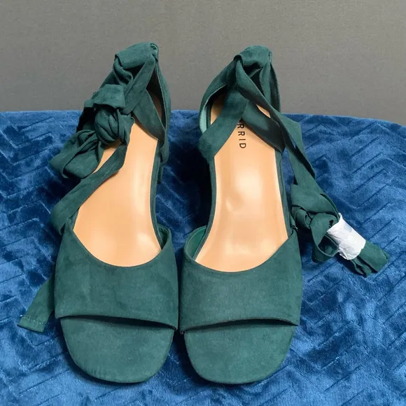 Women's Torrid Heels Size 11.5 WW Green