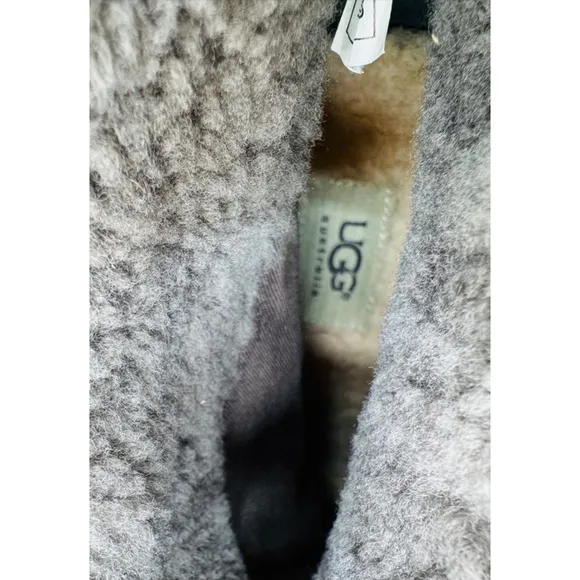 Women's UGG Grey Suede Wedge Boots Size 9