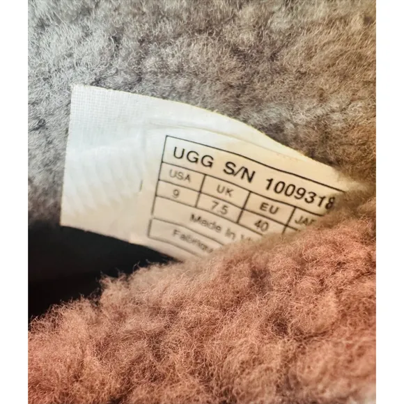 Women's UGG Grey Suede Wedge Boots Size 9