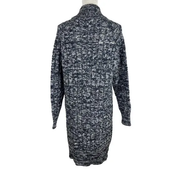 Woolovers Cashmere Merino Aran Coatigan Coat Cardigan Chunky Knit Size Large