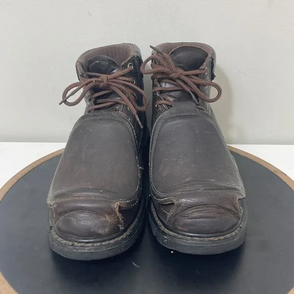WORX by Red Wing Shoes Boots Men 8.5M Brown Leather 5486 6&quot; Met Guard Boot