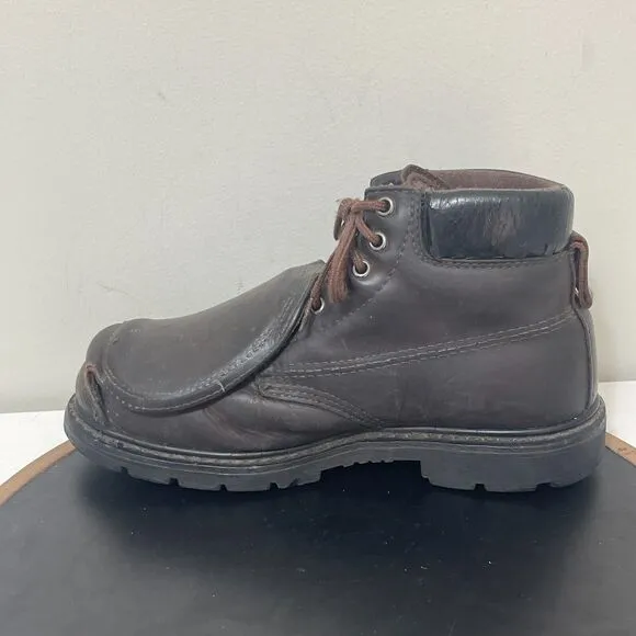 WORX by Red Wing Shoes Boots Men 8.5M Brown Leather 5486 6&quot; Met Guard Boot