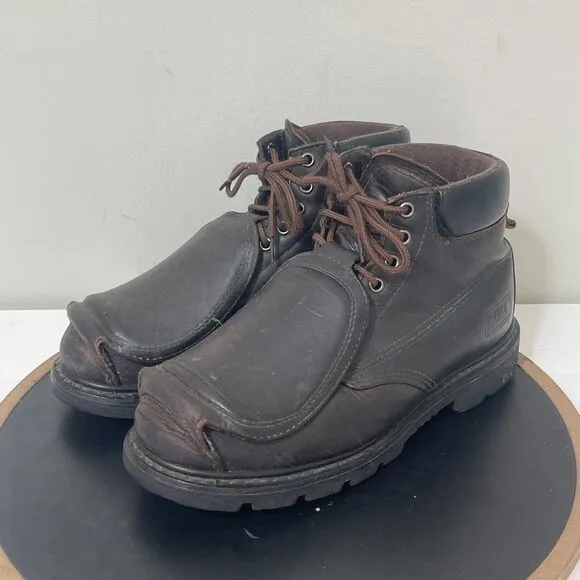 WORX by Red Wing Shoes Boots Men 8.5M Brown Leather 5486 6&quot; Met Guard Boot