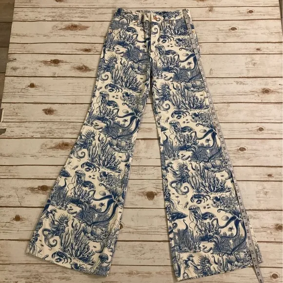 Wrangler Wander High Rise Sailing Seven Seas Flare Jeans 24/34
