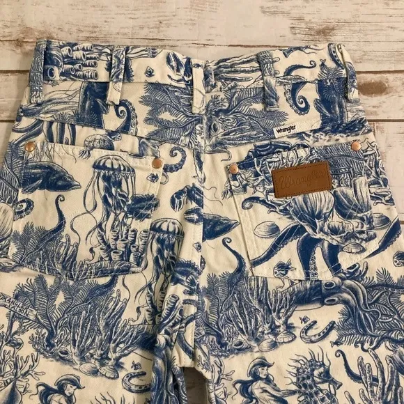 Wrangler Wander High Rise Sailing Seven Seas Flare Jeans 24/34