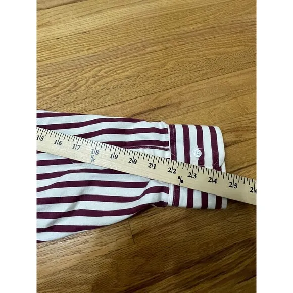 Wrangler X Long Tails Western 2x36 Shirt Men's White Striped Brushpopper