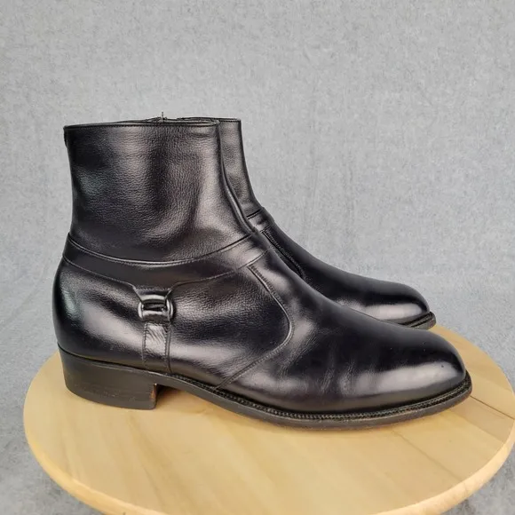 Wright Arch Preserver Breather Black Leather Chelsea Zip Up Boots Mens Sz 10.5