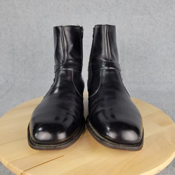Wright Arch Preserver Breather Black Leather Chelsea Zip Up Boots Mens Sz 10.5