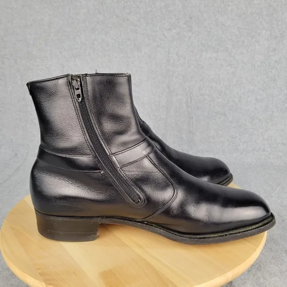 Wright Arch Preserver Breather Black Leather Chelsea Zip Up Boots Mens Sz 10.5
