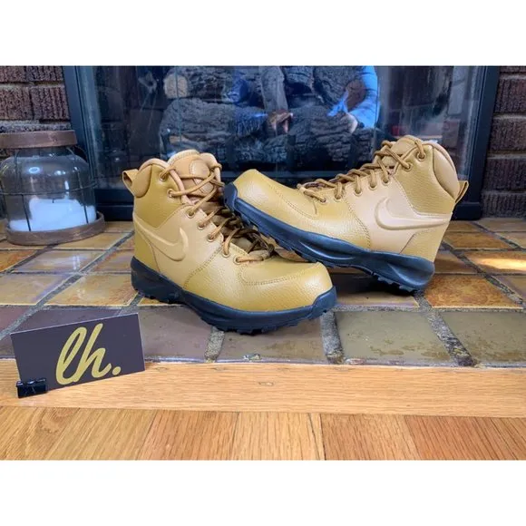 Youth 5y Nike Manoa LTR “Wheat” Leather Boots BQ5372-700