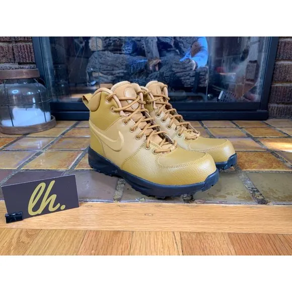 Youth 5y Nike Manoa LTR “Wheat” Leather Boots BQ5372-700
