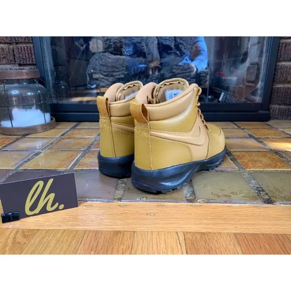 Youth 5y Nike Manoa LTR “Wheat” Leather Boots BQ5372-700