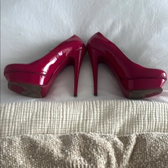 Yves Saint Laurent Women's Pink Platform Heels