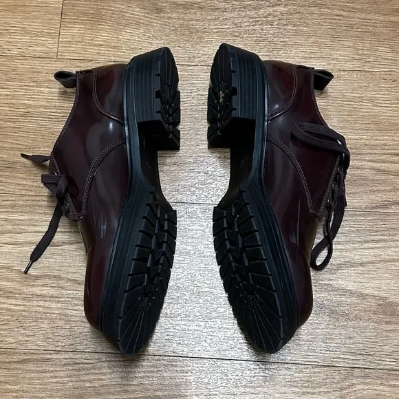 Zara chunky platform Derby shoes