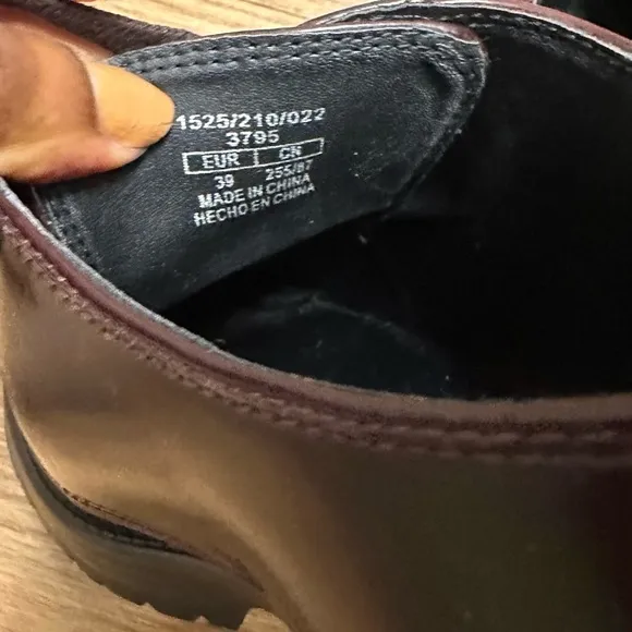 Zara chunky platform Derby shoes