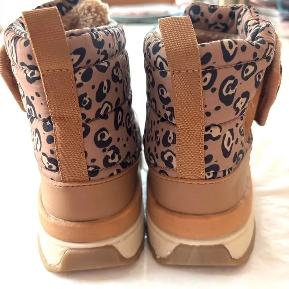 Zara Kids padded Animal Print Boots SZ 11.5 NWOT