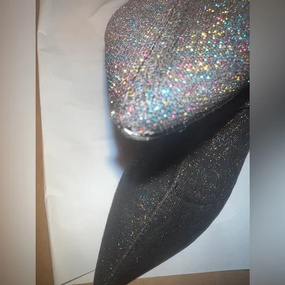 Zara Sparkly Over the Knee Stretch Long Boots - Size 38 - NWT