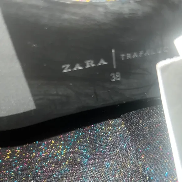 Zara Sparkly Over the Knee Stretch Long Boots - Size 38 - NWT