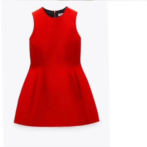 Zara Voluminous short dress red size S
