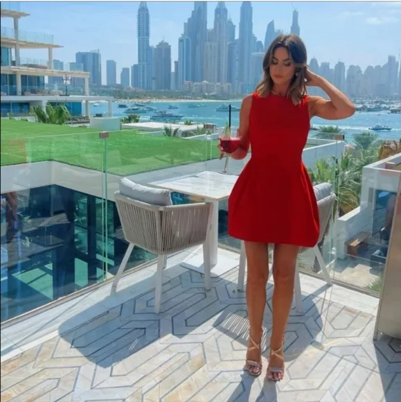 Zara Voluminous short dress red size S
