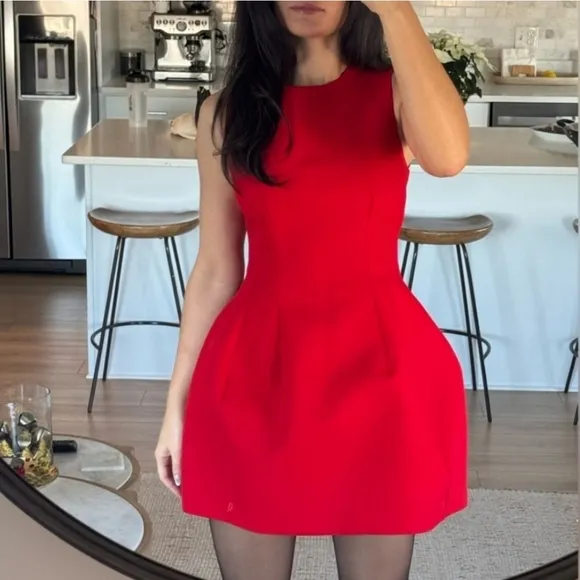 Zara Voluminous short dress red size S