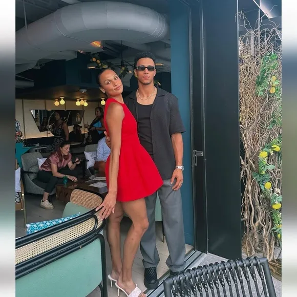Zara Voluminous short dress red size S