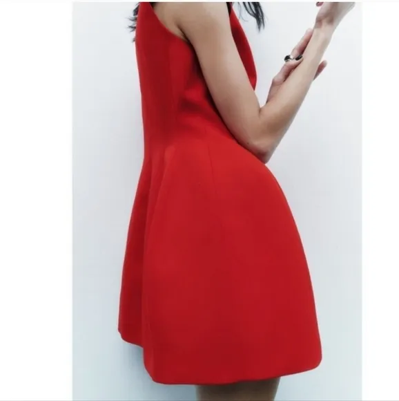 Zara Voluminous short dress red size S