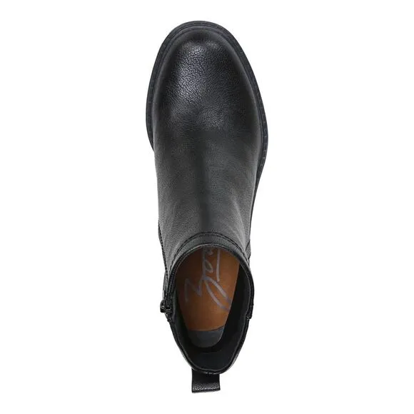 ZODIAC Womens Black Arch Support Greyson Round Toe Stacked Heel Boots Shoes 8 M