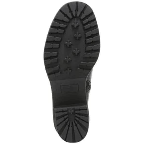 ZODIAC Womens Black Arch Support Greyson Round Toe Stacked Heel Boots Shoes 8 M