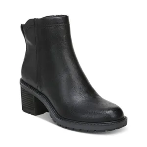 ZODIAC Womens Black Arch Support Greyson Round Toe Stacked Heel Boots Shoes 8 M
